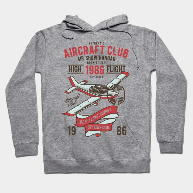 Aircraft Club Hoodie by alphacreatives